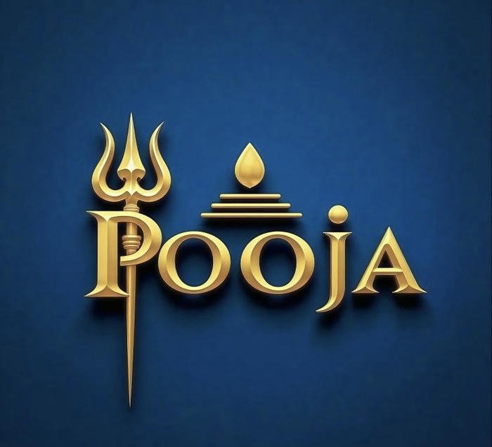 Serene nature inspired look matching pooja name dp