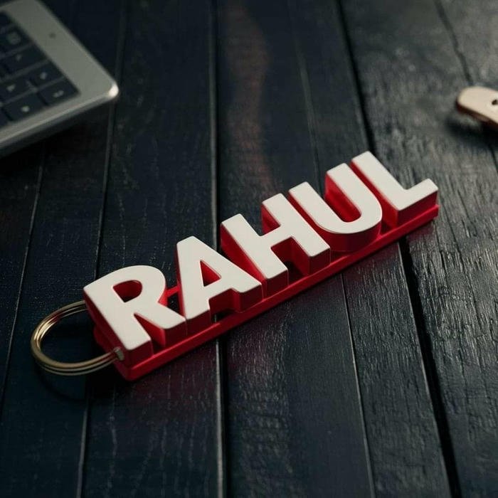Simple masculine tone in rahul name dp