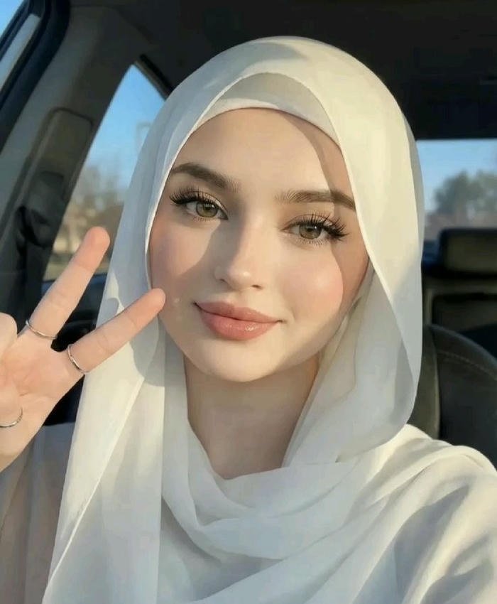 Smiling hijabi in muslim girl dp