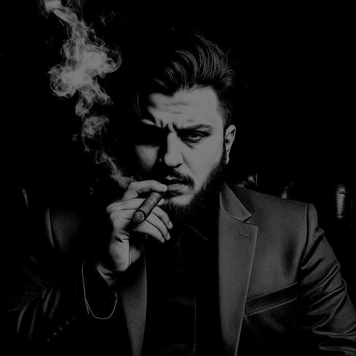 Smoker boy dp black and white portrait man smoking shadow