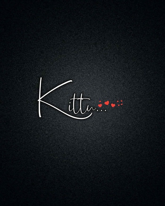 Smooth elegant vibe for Kittu name dp
