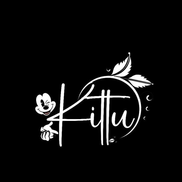 Soft pastel theme for Kittu name dp