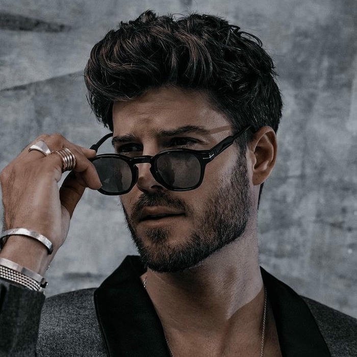 Stylish boy dp download serious man adjusting sunglasses looking cool