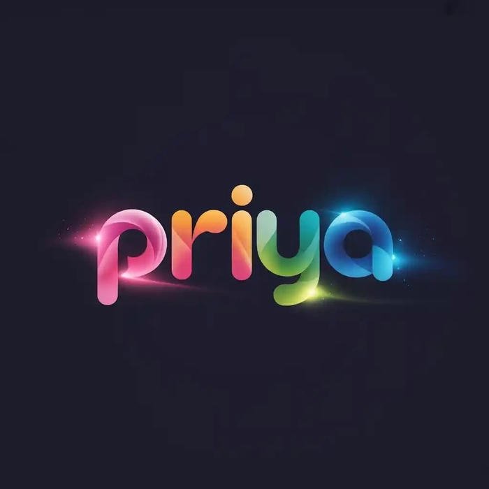 Subtle elegance shown in priya name dp