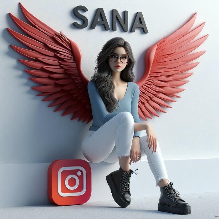 Sweet innocent vibe name dp sana