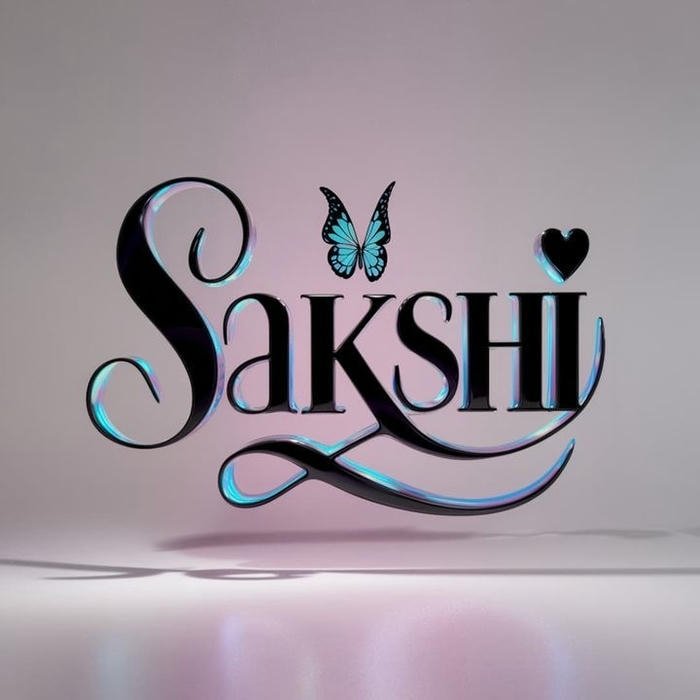 Trendy modern girl sakshi name dp
