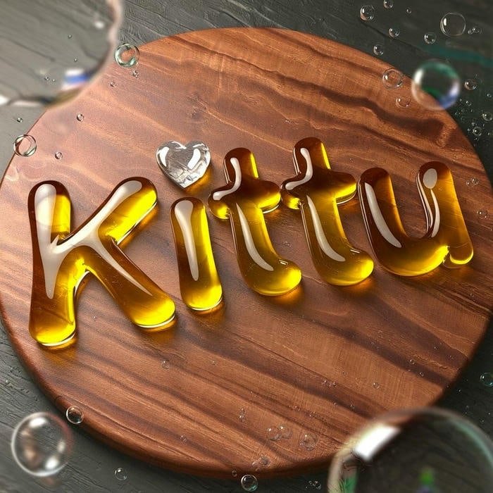 Trendy profile style Kittu name dp