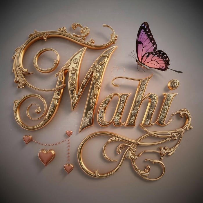 aesthetic soul captured in mahi name dp