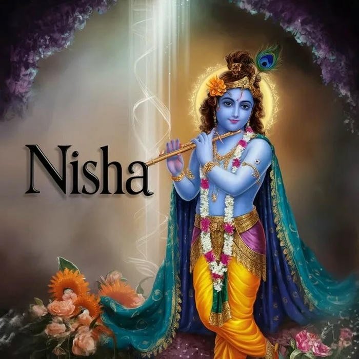 balanced emotions expressed by nisha name dp