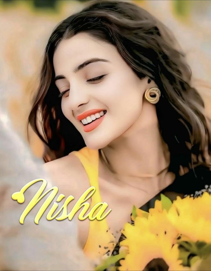 calm flow captured with nisha name dp
