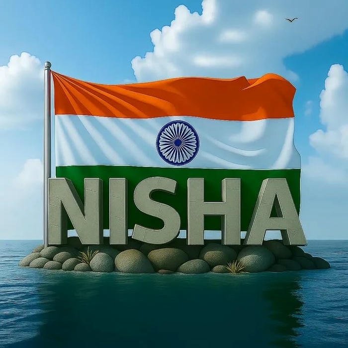 echo of calm wrapped as nisha name dp