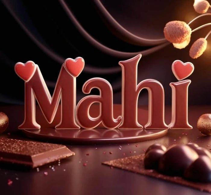 emotions turned into art mahi name dp