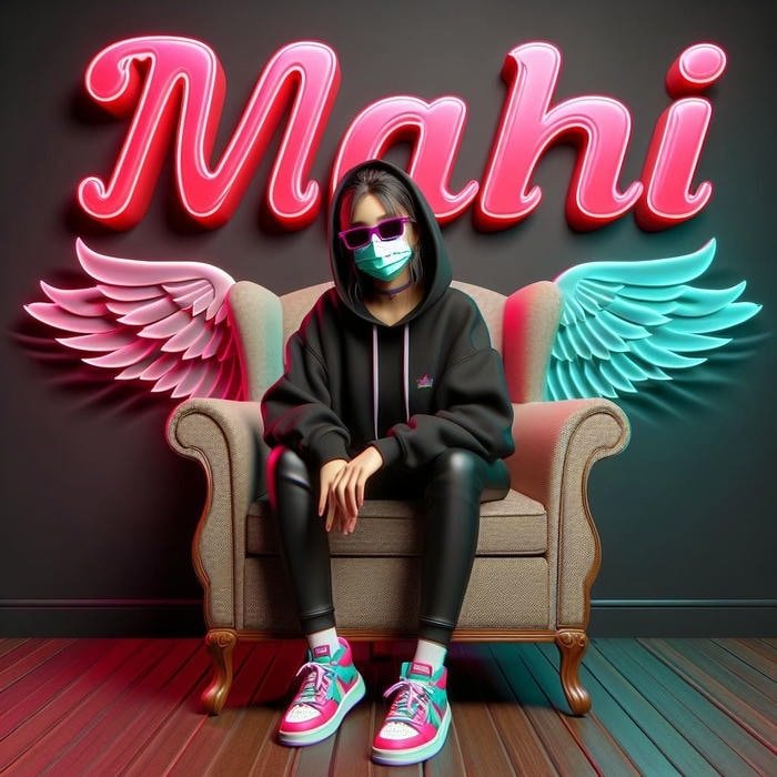 girl of love and identity mahi name dp