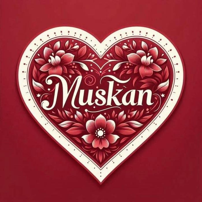 graceful identity expressed as muskan name dp
