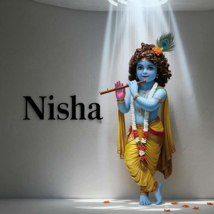 minimal grace captured in nisha name dp