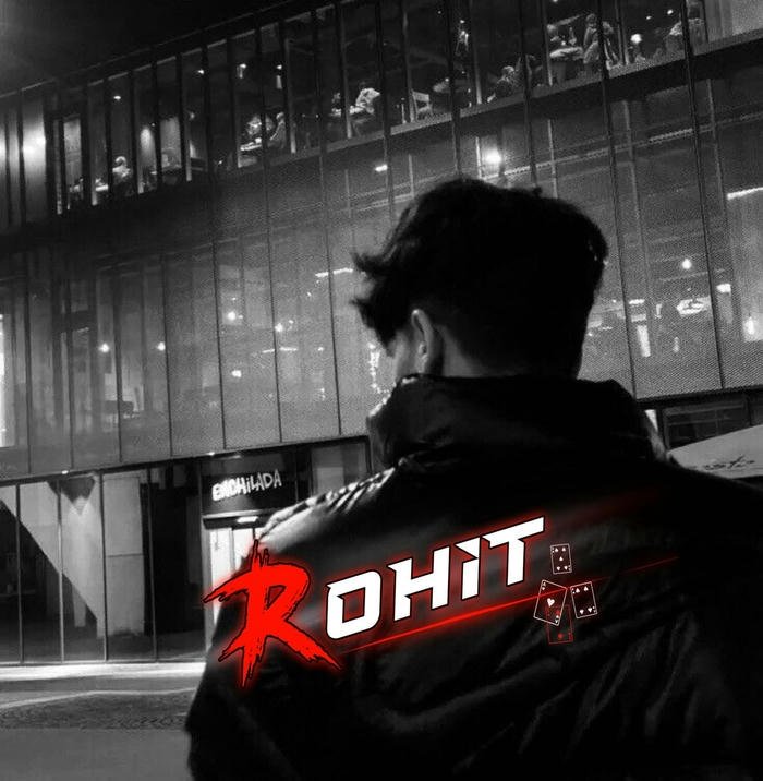 modern attitude portrait rohit name dp