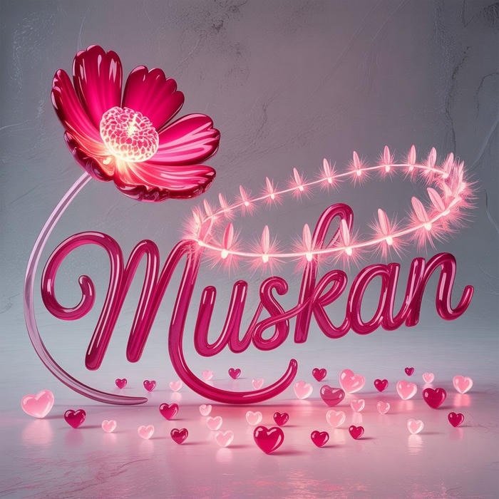 muskan name dp blooming with quiet joy