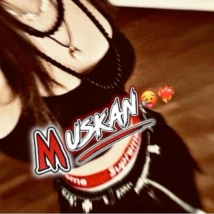 muskan name dp created with pure elegance