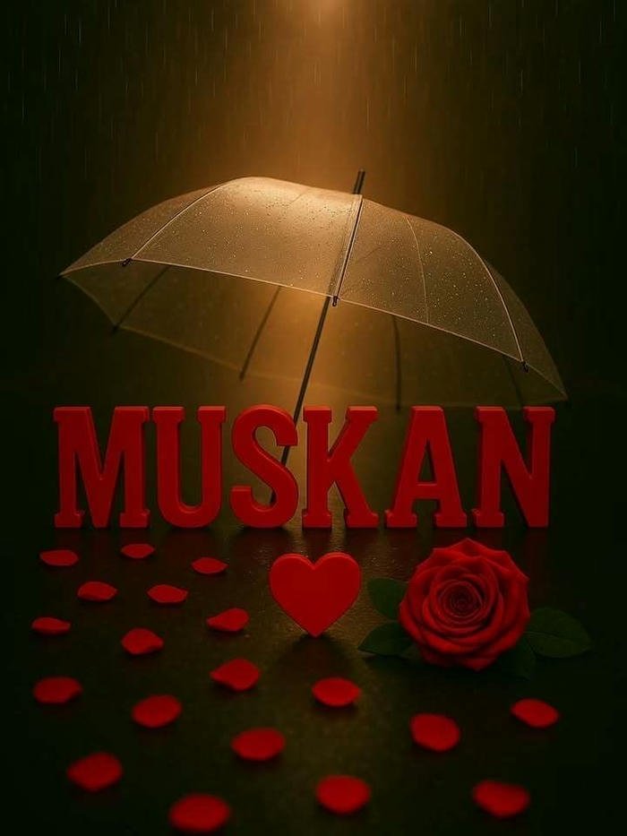 muskan name dp styled with calm confidence