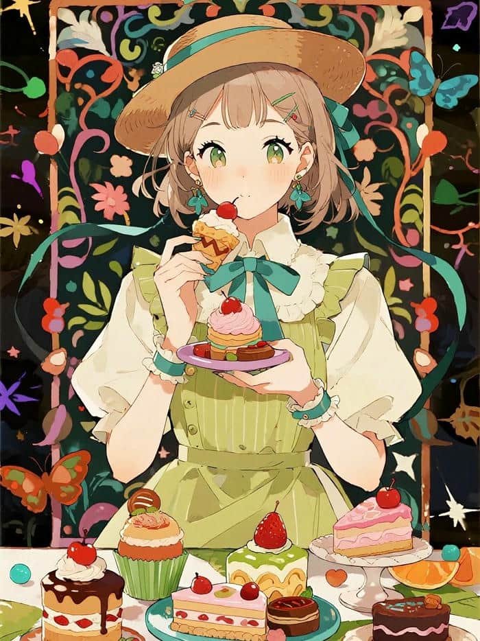 profile anime dp aesthetic girl cartoon