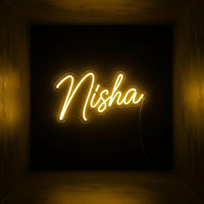 pure aesthetic formed as nisha name dp