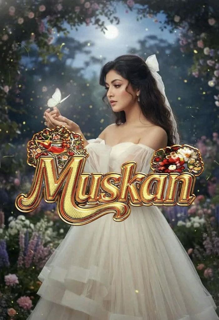 quiet beauty shines as muskan name dp