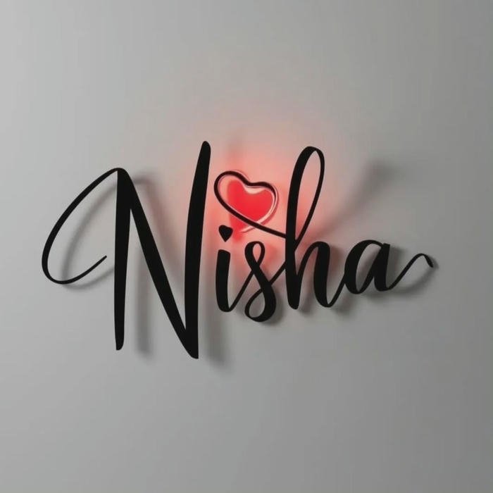 quiet magic flowing with nisha name dp