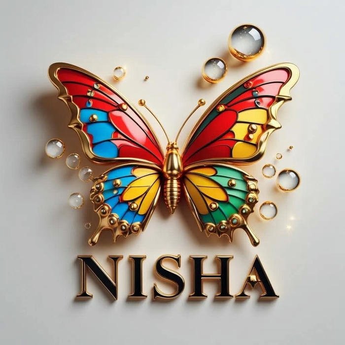 serene identity blooming as nisha name dp