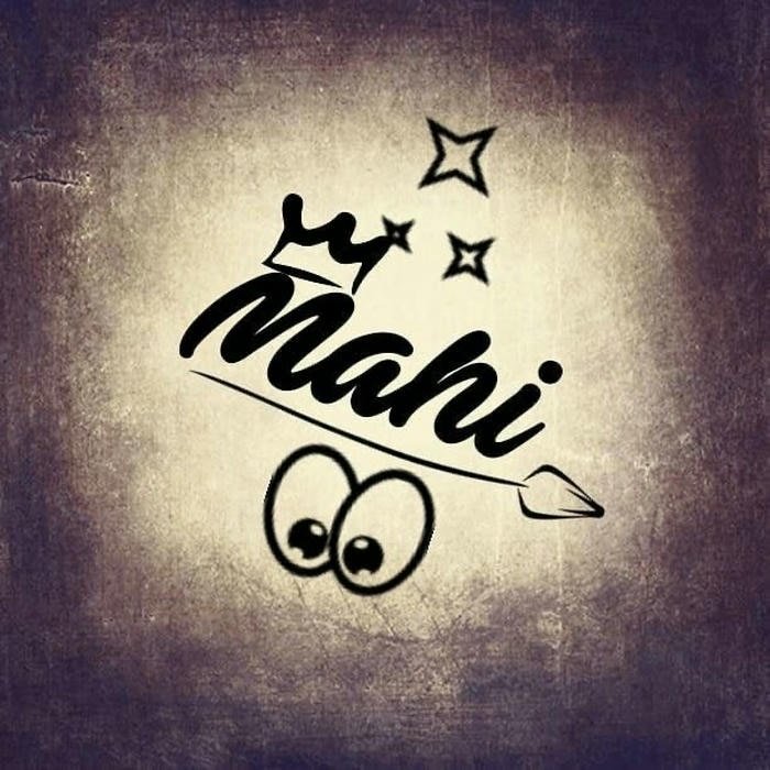 signature style captured mahi name dp