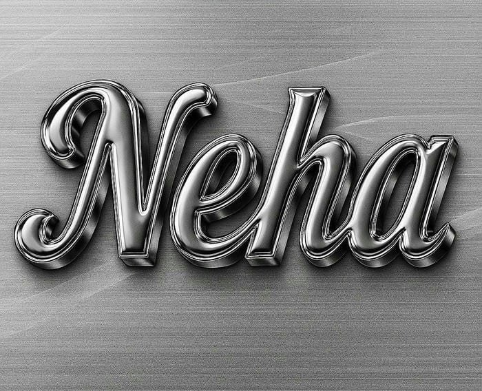 sliver letter photo by neha name dp