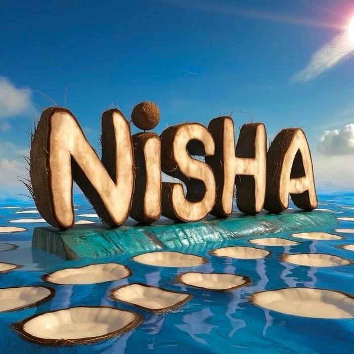 soft glow stories written in nisha name dp