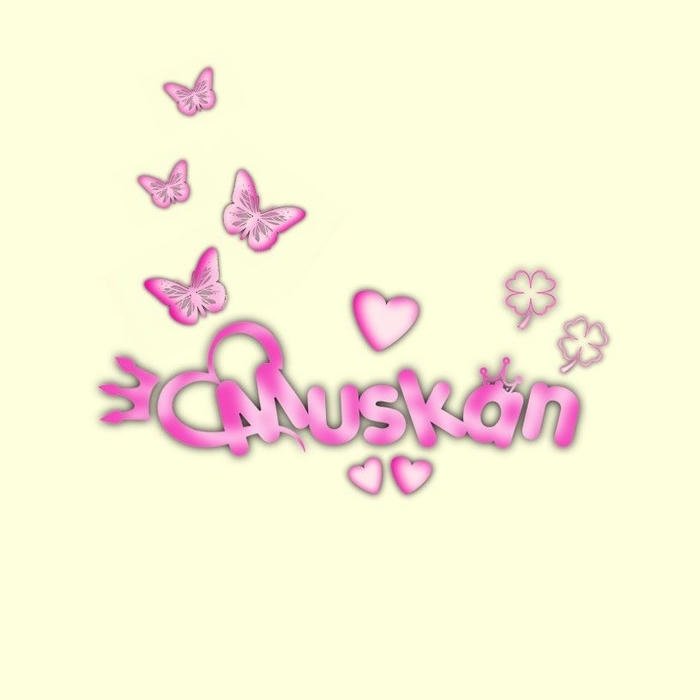 soft pastel vibes in muskan name dp