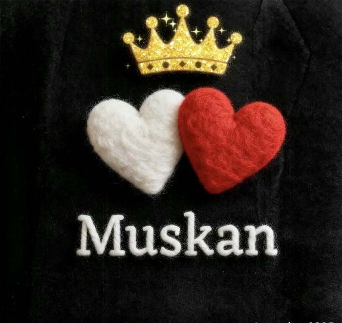 soulful charm lives in muskan name dp