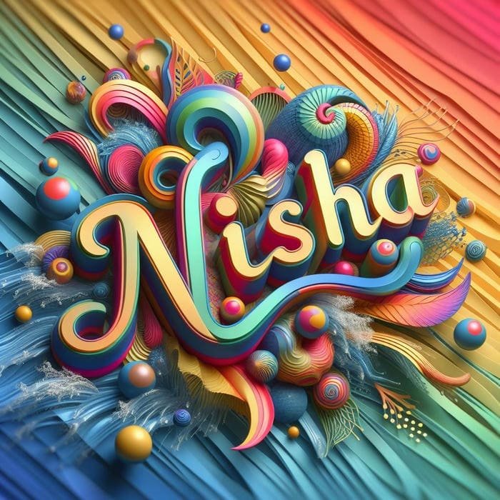 subtle vibes painted with nisha name dp