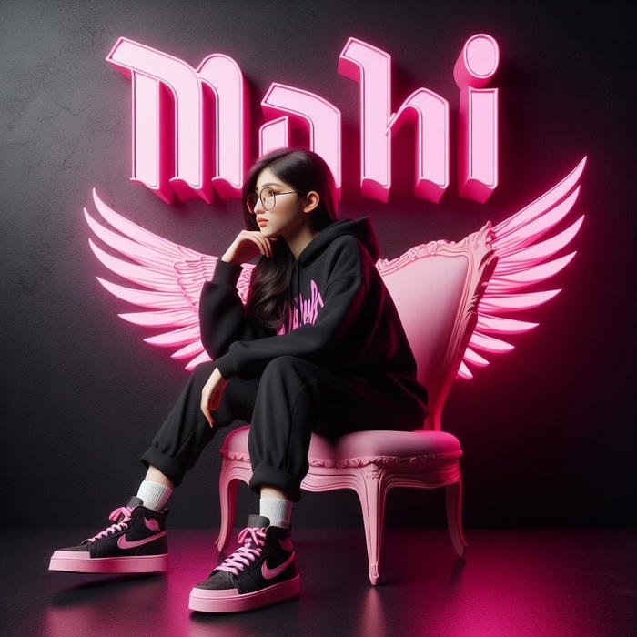 symbol of love and identity mahi name dp