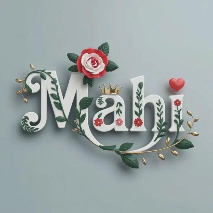 where name becomes feeling mahi name dp
