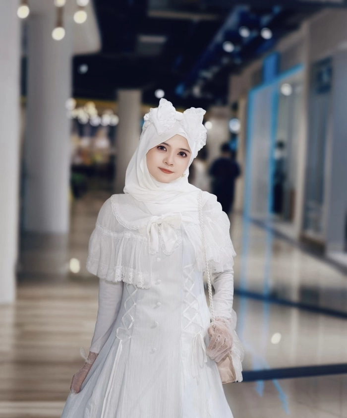 Aesthetic Islamic girls DP with a calm and gentle vibe