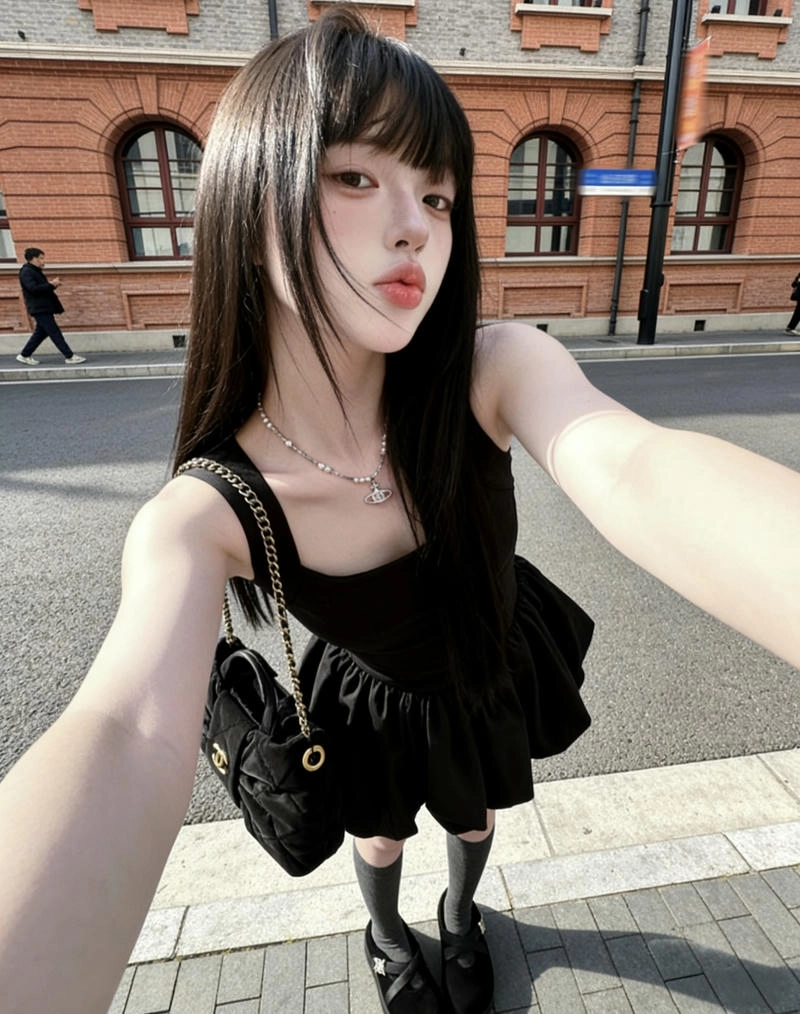 Chill girl whatsapp dp image relaxed cozy vibe