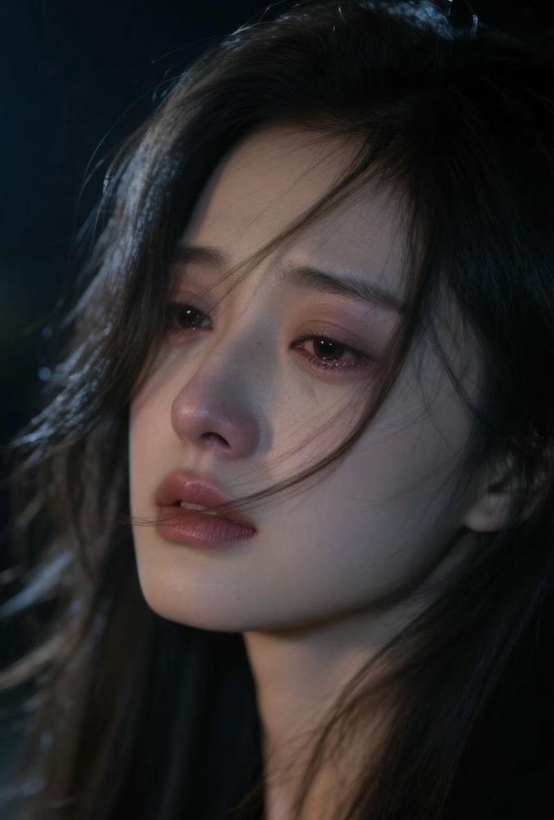 Empty stare sad girl dp pic lost emotional look