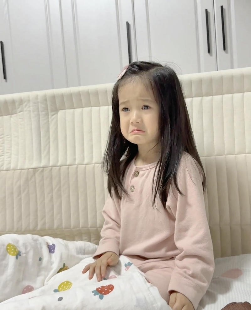 Fragile sad baby girl dp soft delicate emotion