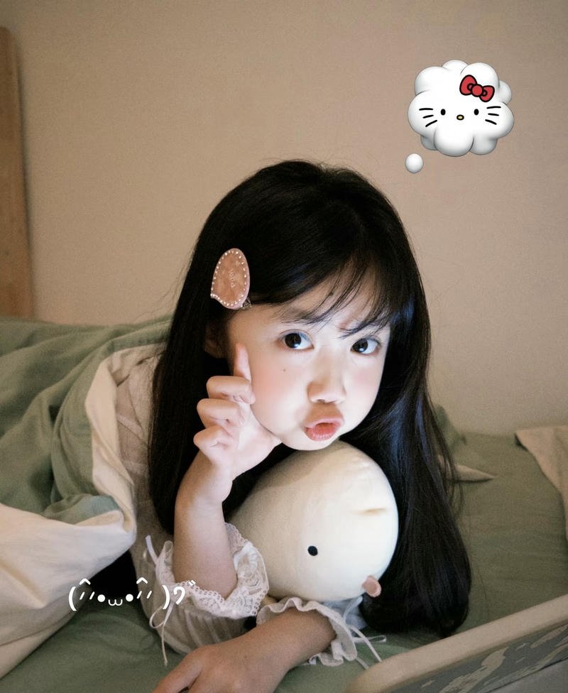 Girl baby dp playful cute happy energy