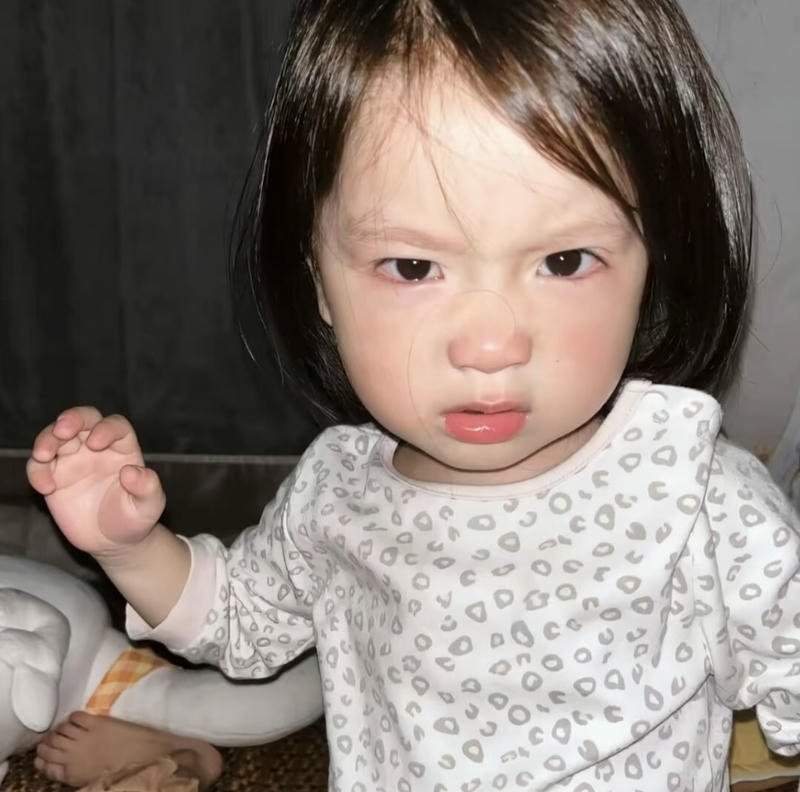 Innocent sad baby girl dp pure emotional look