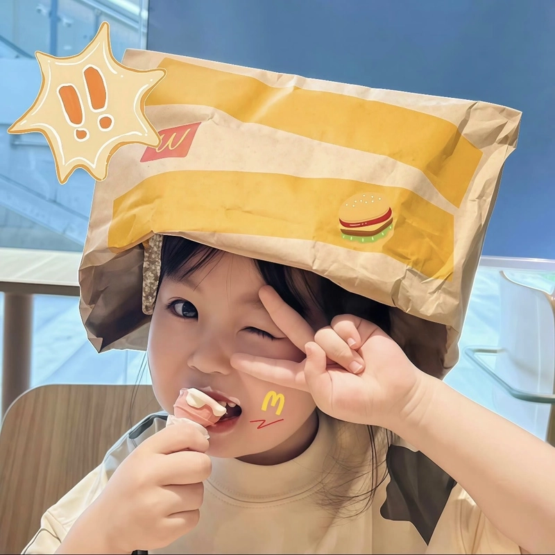 Lovely girl baby dp with a gentle joyful look