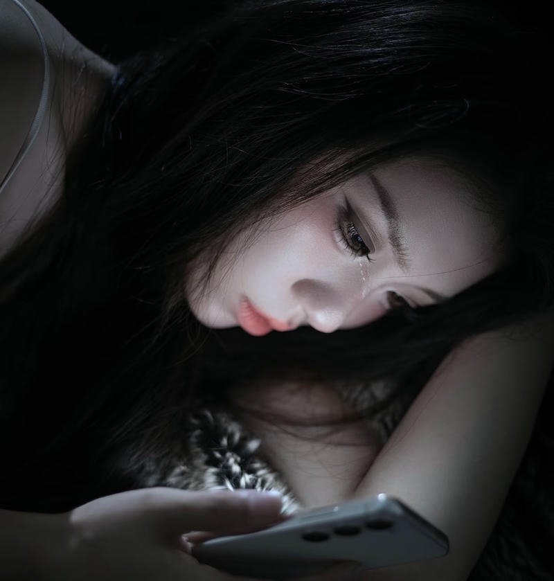 Silent night sad girl dp pic deep sad vibe