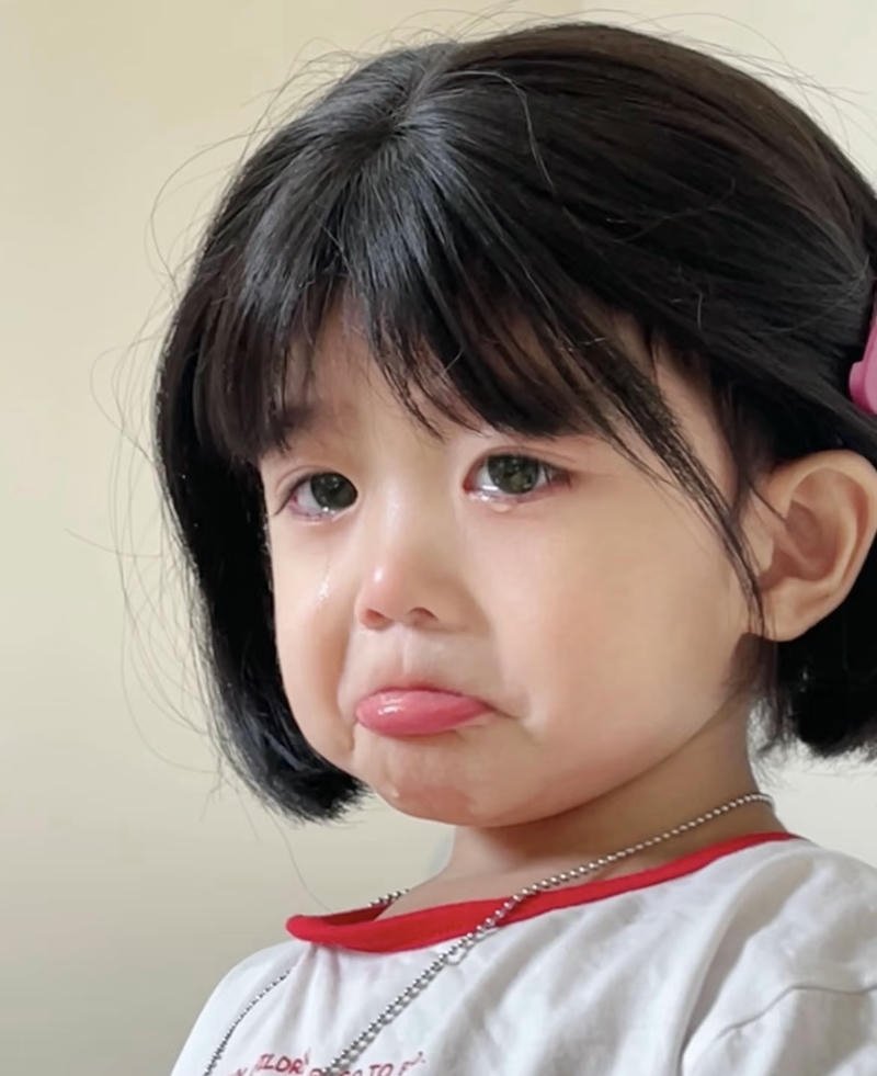 Tearful eyes sad baby girl dp innocent sad look