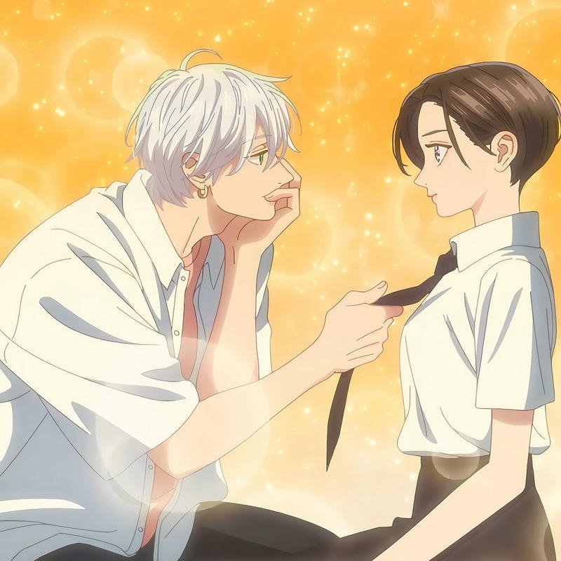 Aesthetic anime love inspired matching pictures couple dp anime