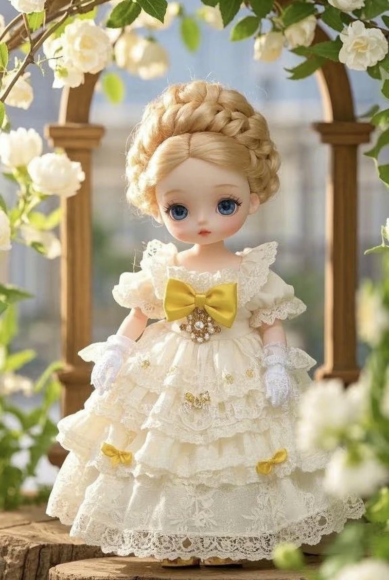 Aesthetic glow girls doll dp smooth bright vibe