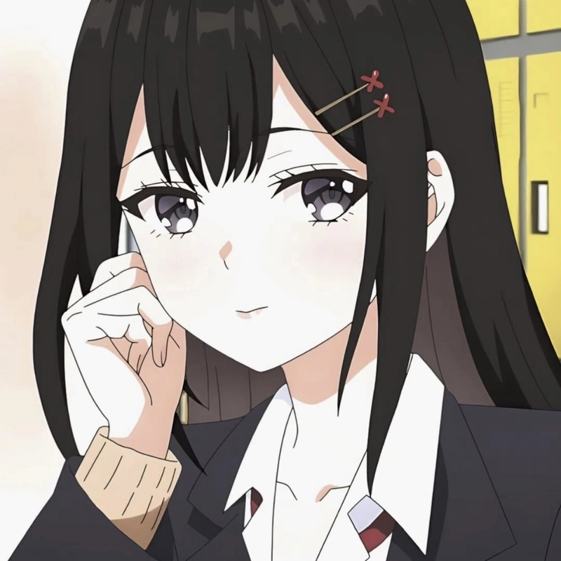 Anime girl dp for instagram aesthetic black and white