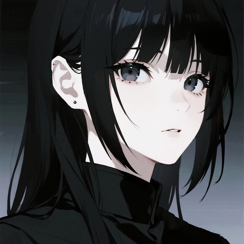 Anime girl dp for instagram with flowers and sparkles