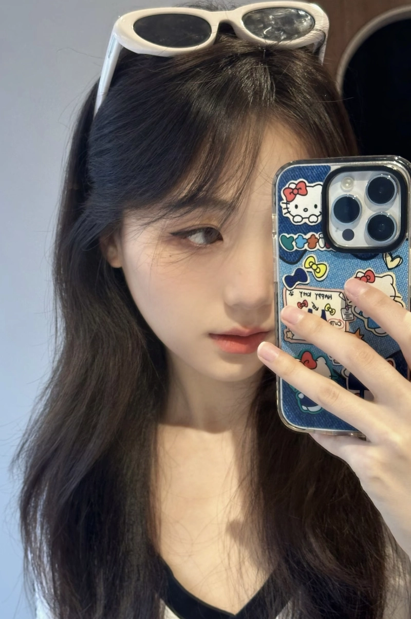 Artistic vibe half face girl dp creative aesthetic look